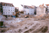 Blick auf die Baugrube