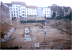 Blick auf die Baugrube